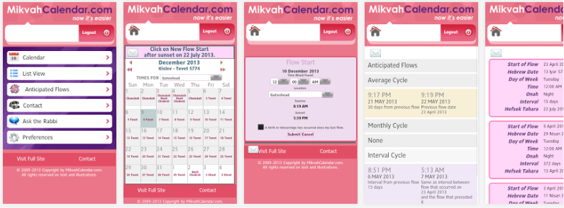 mikvahCalendarApp